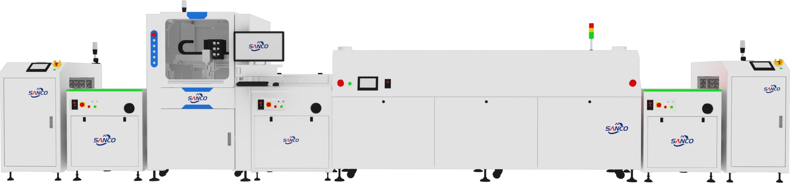 Online PCBA Conformal Coating Line with Return Plate