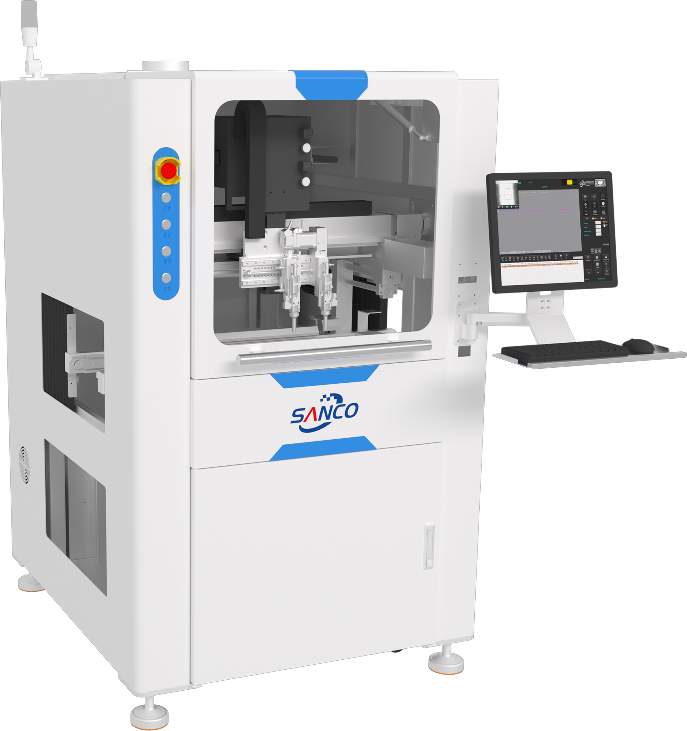 ماكينة طلاء محورية ثلاثية المحاور - معدات الطلاء المطابق ثلاثية المحاور