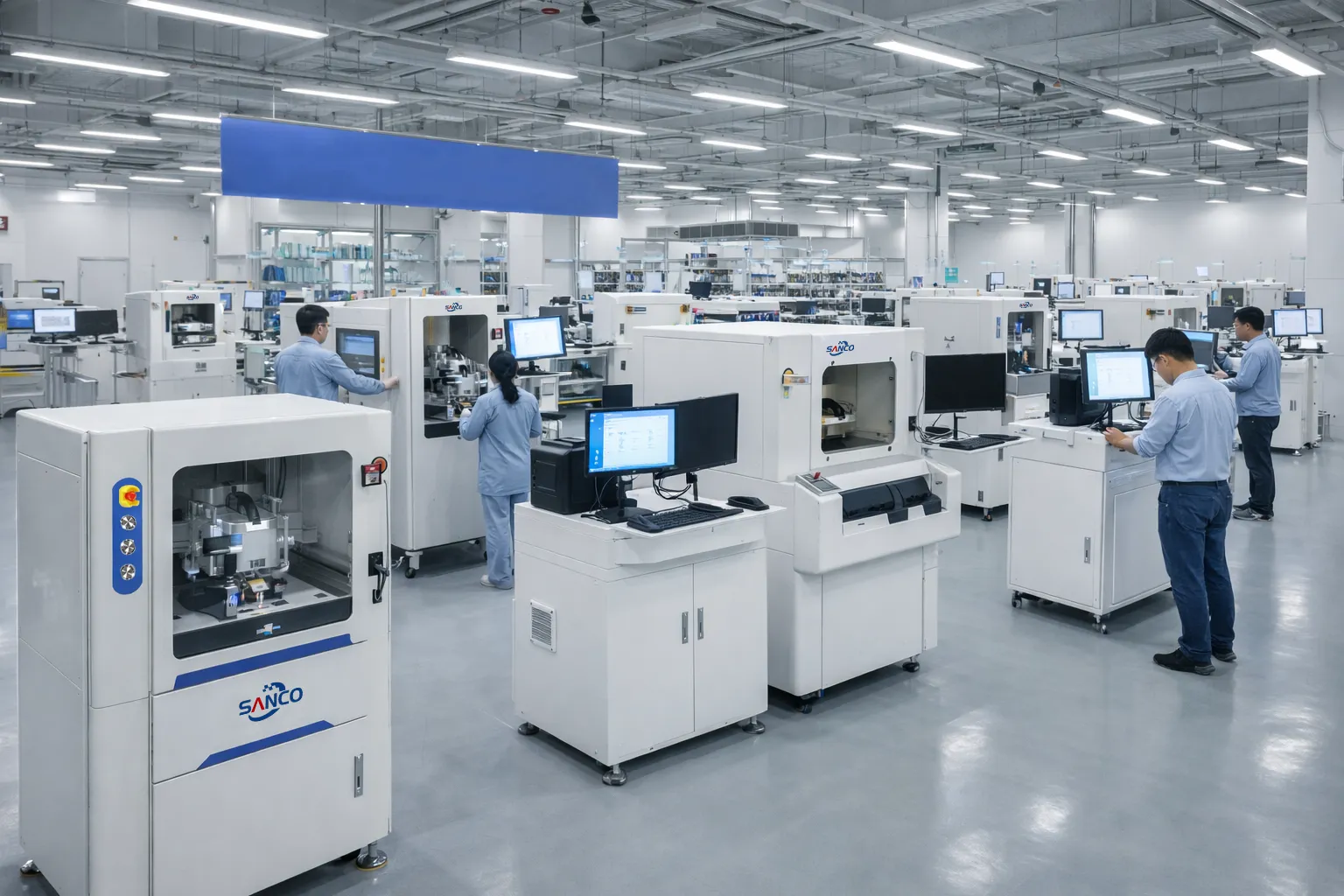 About Sanco manufacturing facility – modern industrial production plant in Shenzhen