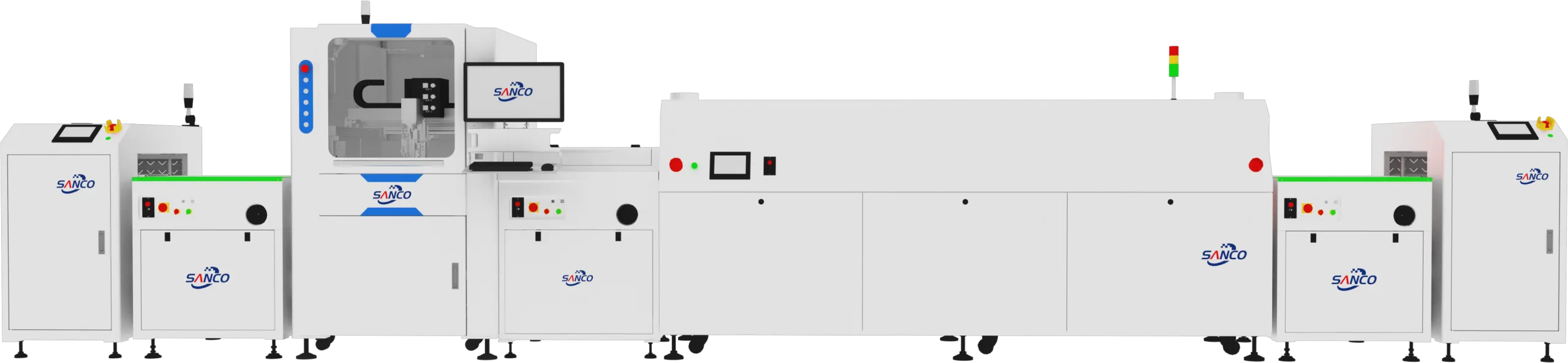 Online PCBA Conformal Coating Line with Return Plate