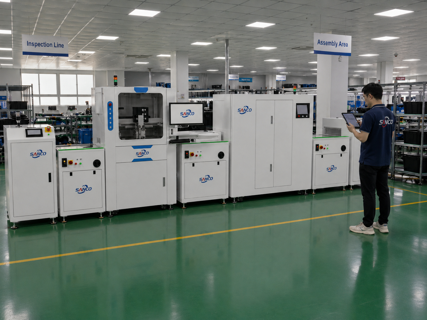 Inline high-speed dispensing machine