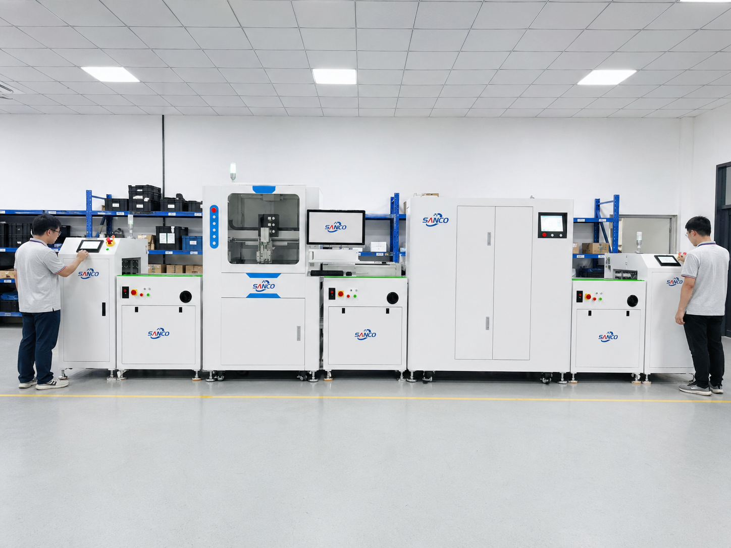 Inline coating production line